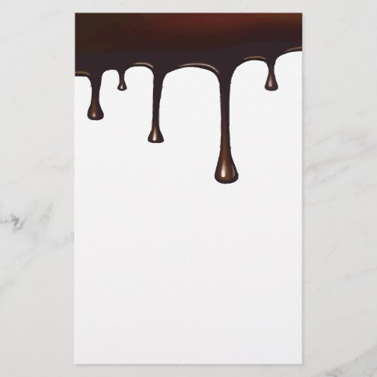 Chocolade Drip set Briefpapier (Voorkant)