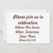 Chocolade Drip set Kaart (Achterkant)