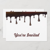 Chocolade Drip set Kaart (Voorkant / Achterkant)