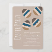 Chocolade Easter Earth Tone Party Kaart (Voorkant)