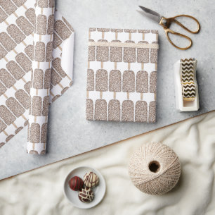 Chocolade Eclair Ice Cream Bars Poppen Popsicles Cadeaupapier