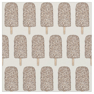 Chocolade Eclair Ice Cream Pop Popsicles Fabric Stof