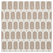 Chocolade Eclair Ice Cream Pop Popsicles Fabric Stof (Swatch)