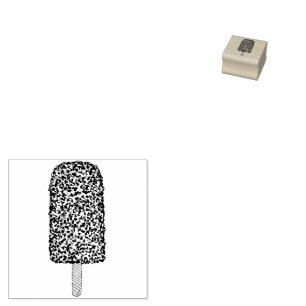 Chocolade Eclair Ice Cream Popsicle Pop Stamp Rubberstempel