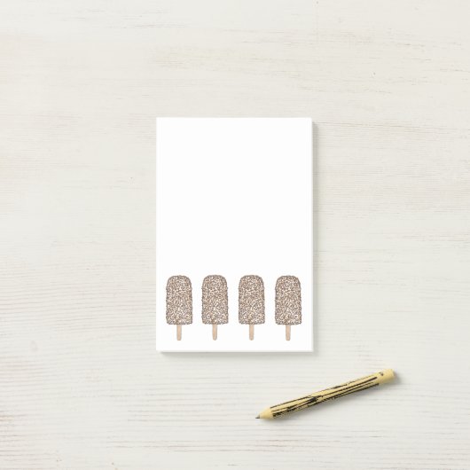 Chocolade Eclair Ice Cream Popsicles post-it Post-it® Notes (Op bureau)
