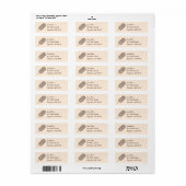 Chocolade Eclair Ice Cream Popsium Adresetiketten Etiket (Full Sheet)
