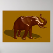 Chocolade Elephant Poster (Voorkant)