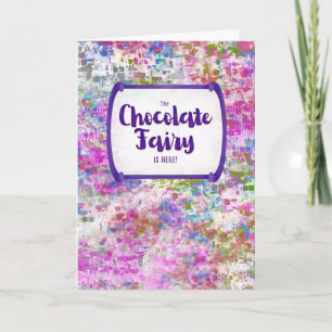 Chocolade Elf – Denken Aan Jou / Beterschap Kaart