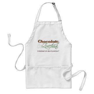 Chocolade en Apron Zucchini Standaard Schort