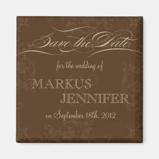  chocolade en cacao opslaan Datum magneet (Voorkant)