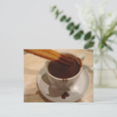Chocolade en Churros Briefkaart (Staand voorkant)