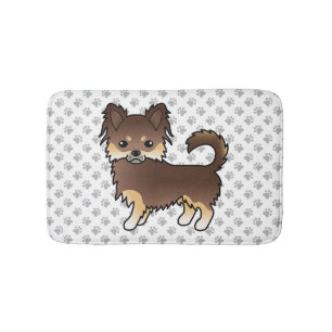 Chocolade En Effen Bruine Lange Jas Chihuahua Hond Badmat