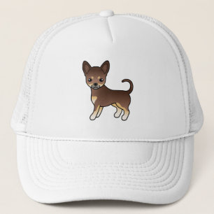 Chocolade En Effen Vacht Chihuahua Cute Hond Trucker Pet