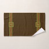 Chocolade en Limoen-instripesdoekset Bad Handdoek (Handdoek)