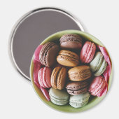 Chocolade en Roze Macaroon Koelkast Magnet Magneet (Voorkant / Achterkant)