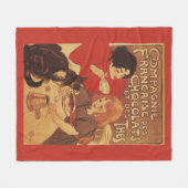 Chocolade en Tea Co moeder en dochter Fleece Deken (Voorkant (Horizontaal))