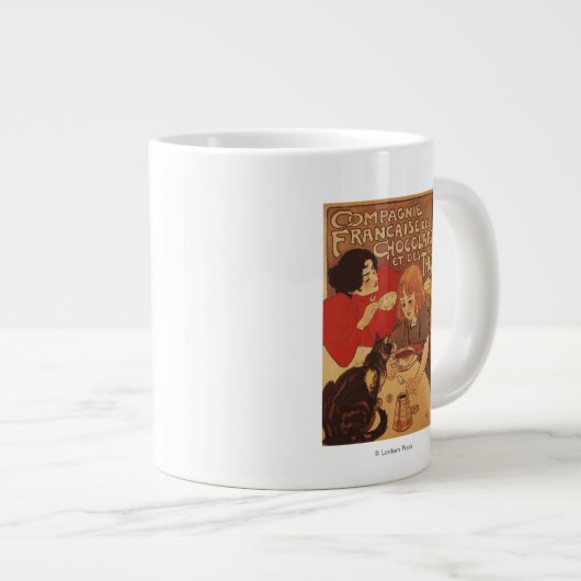 Chocolade en Tea Co moeder en dochter Jumbo Mok (Voorkant rechts)