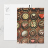 Chocolade en truffels briefkaart (Voorkant / Achterkant)