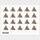 Chocolade en truffels driehoek sticker (Vel)