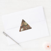Chocolade en truffels driehoek sticker (Envelop)