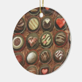 Chocolade en truffels keramisch ornament (Links)