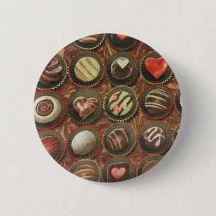Chocolade en truffels ronde button 5,7 cm