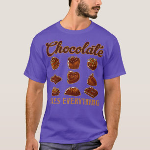 Chocolade Fies Alles Zoete Donkere Ingrediënten T-shirt