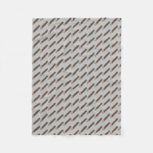 chocolade fleece deken