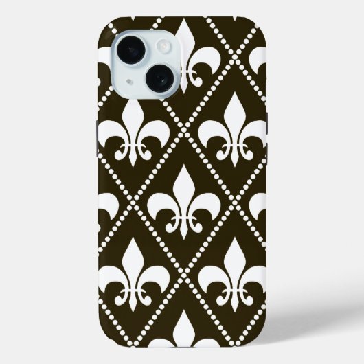 Chocolade Fleur de Lis Case-Mate iPhone Case (Achterkant)