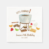 Chocolade Fondue Party Servet (Voorkant)