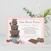 Chocolade Fontein Film Sleepover Kaart (Staand voorkant)