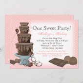 Chocolade Fontein Film Sleepover Kaart (Voorkant / Achterkant)