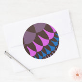 Chocolade-frambozenschalen Ronde Sticker (Envelop)