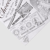 Chocolade French  Advertisement Collage Tissuepapier (Detail)