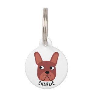 Chocolade French Bulldog Huisdierpenning