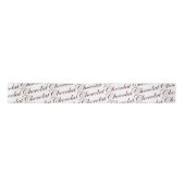 Chocolade French Chocolat Script Ribbon Lint (Voorkant)