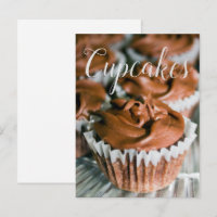 Chocolade Frosted Cupcakes Food Foto blank Terug