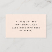 Chocolade Frosting Chocolatier Elegant Dessert Visitekaartje (Achterkant)