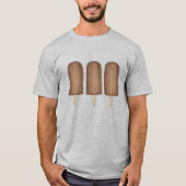 Chocolade Fudge Ice Cream Popsicles Popsicles T-sh T-shirt (Voorkant)