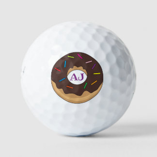 Chocolade Geglazuurde Donut met Sprinkles Golfballen