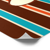 Chocolade Gestreepte Cookie Zakelijke Poster (Hoek)