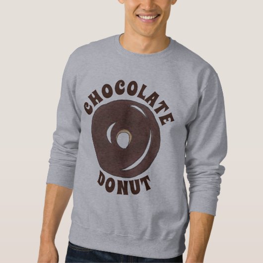 Chocolade Glazed Cake Doughnut Donut Breakfast Trui (Voorkant)