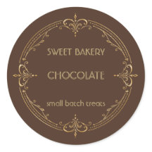 Chocolade Gouden Klein Zakelijk Backlabel
