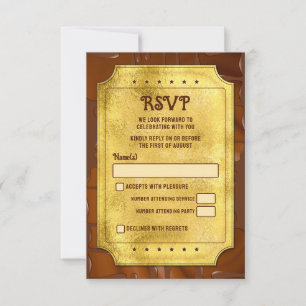 Chocolade Gouden Ticket Bat Bar Mitzvah RSVP Kaartje