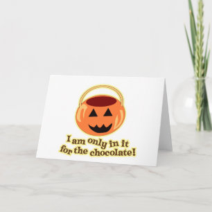 Chocolade Halloween Kaart