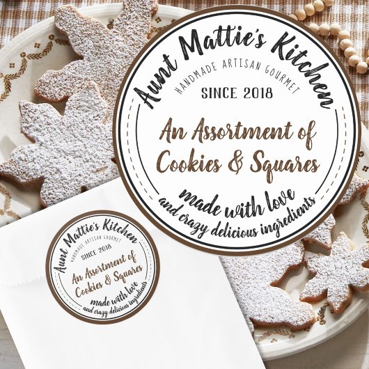 Chocolade  Handgemaakte Gourmet Food Label