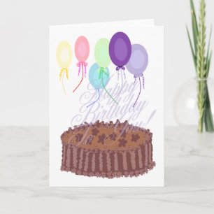 Chocolade Happy Birthday Kaart