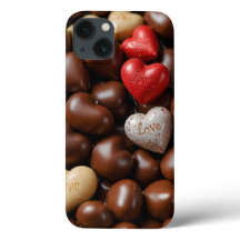 Chocolade harten telefoonhoesje