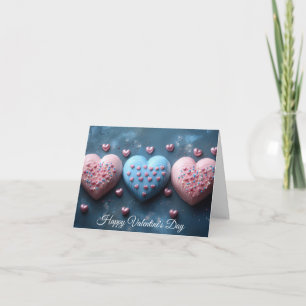 Chocolade Harten Valentijns Groet Feestdagen Kaart