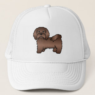 Chocolade Havanese Mooie Cartoon Hond Trucker Pet